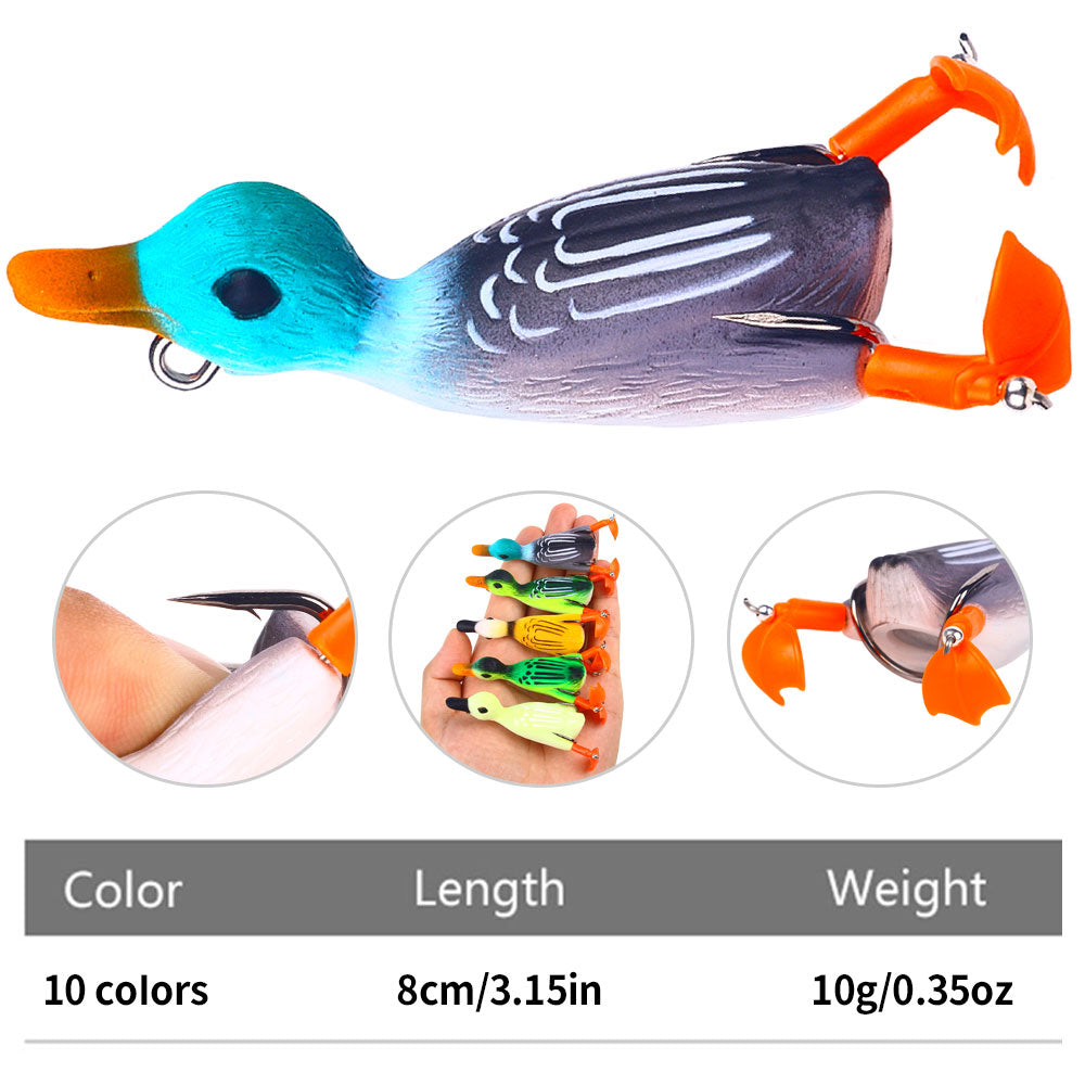 8cm 9.5g Soft Duck Bait