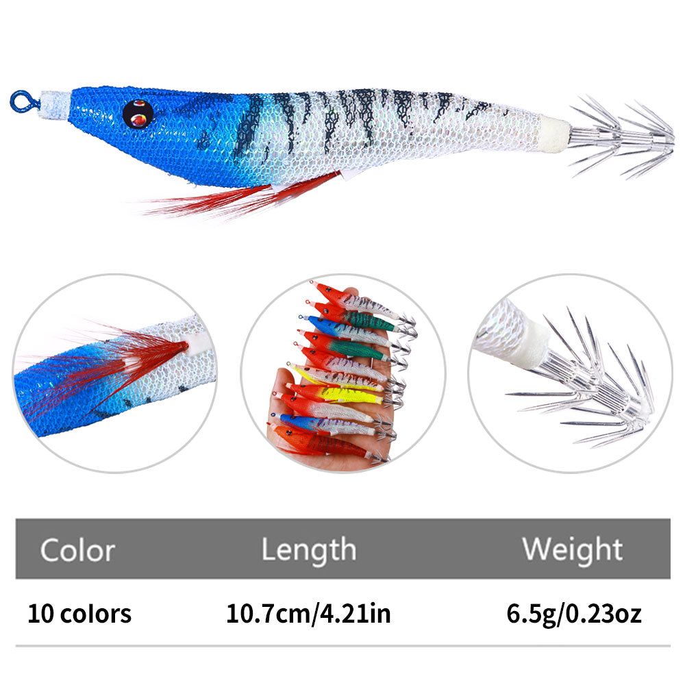 10.7CM 6.3G Luminous Squid Jig