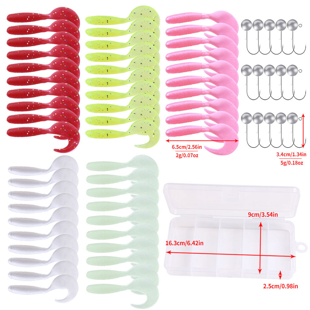 65pcs Soft Lure Set