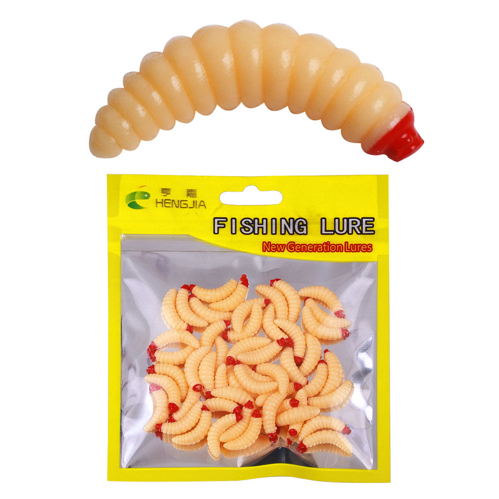 2.4CM Soft Worn Bait, 50pcs/bag