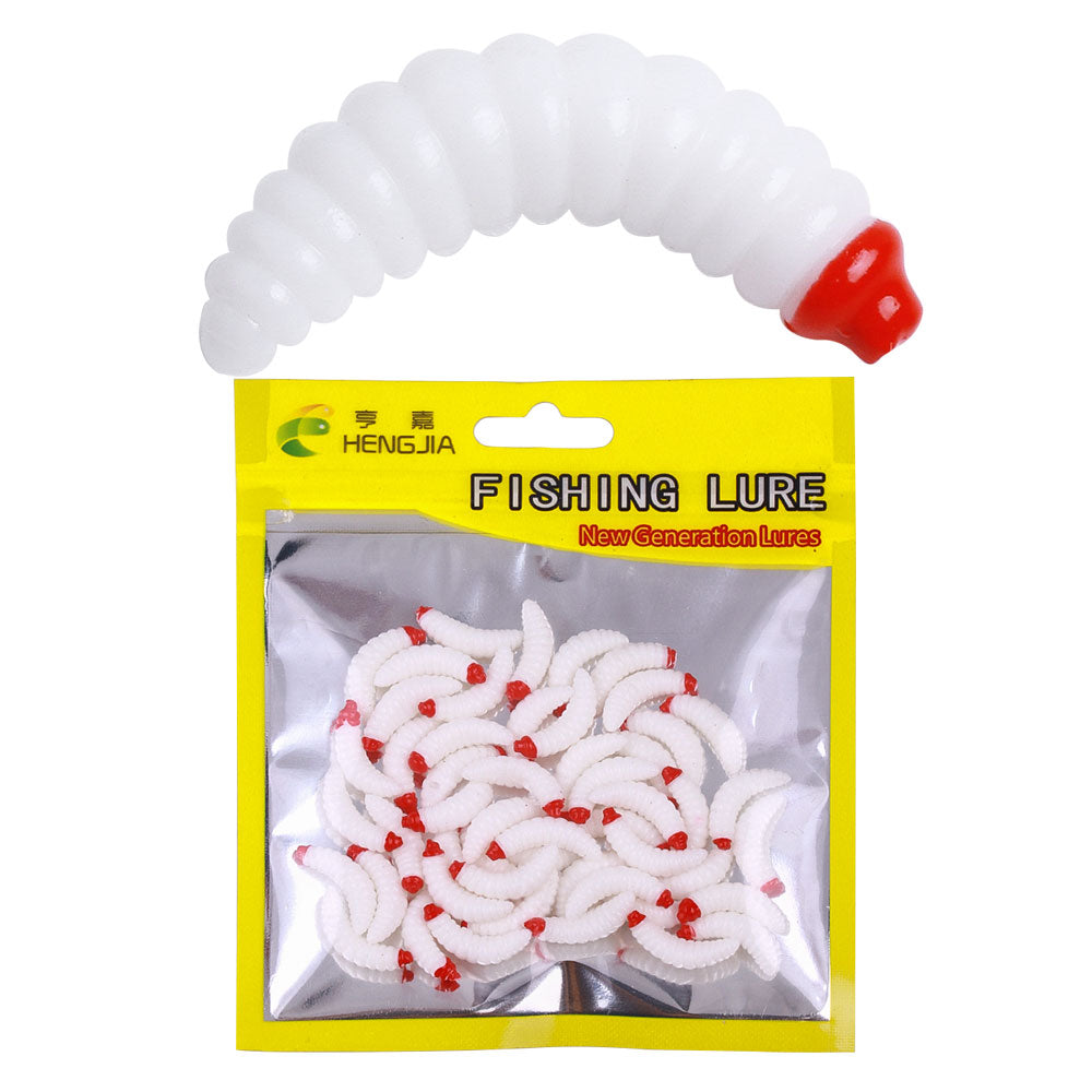 2.4CM Soft Worn Bait, 50pcs/bag