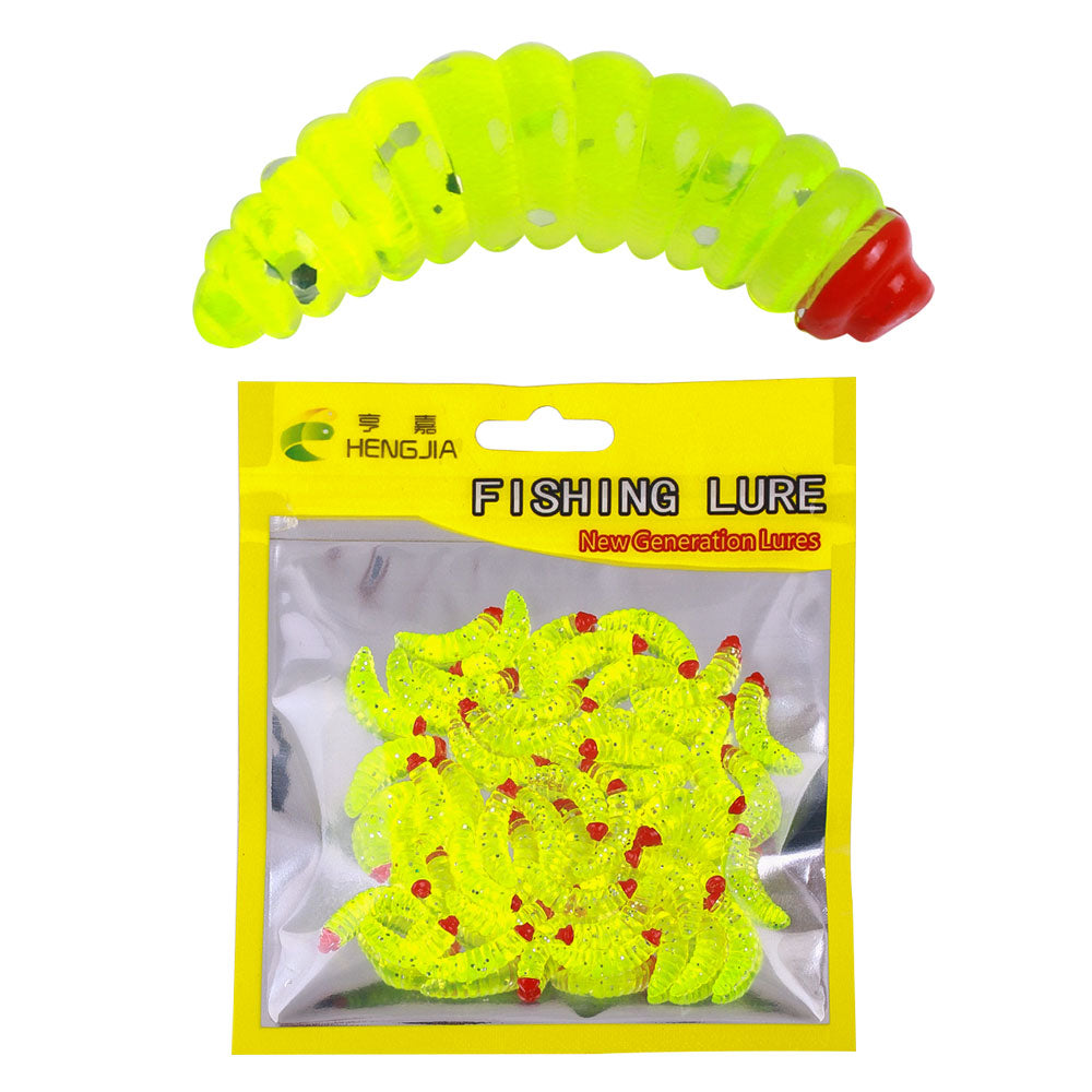 2.4CM Soft Worn Bait, 50pcs/bag