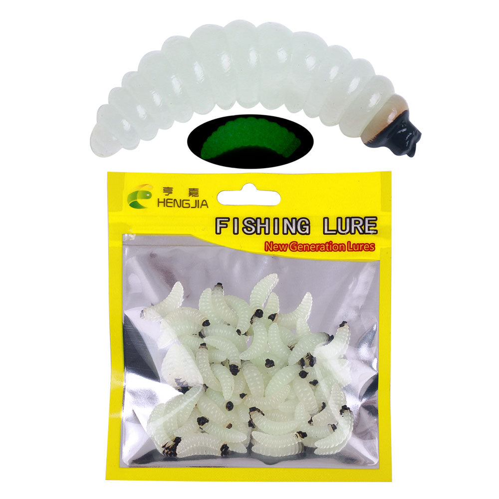 2.4CM Soft Worn Bait, 50pcs/bag