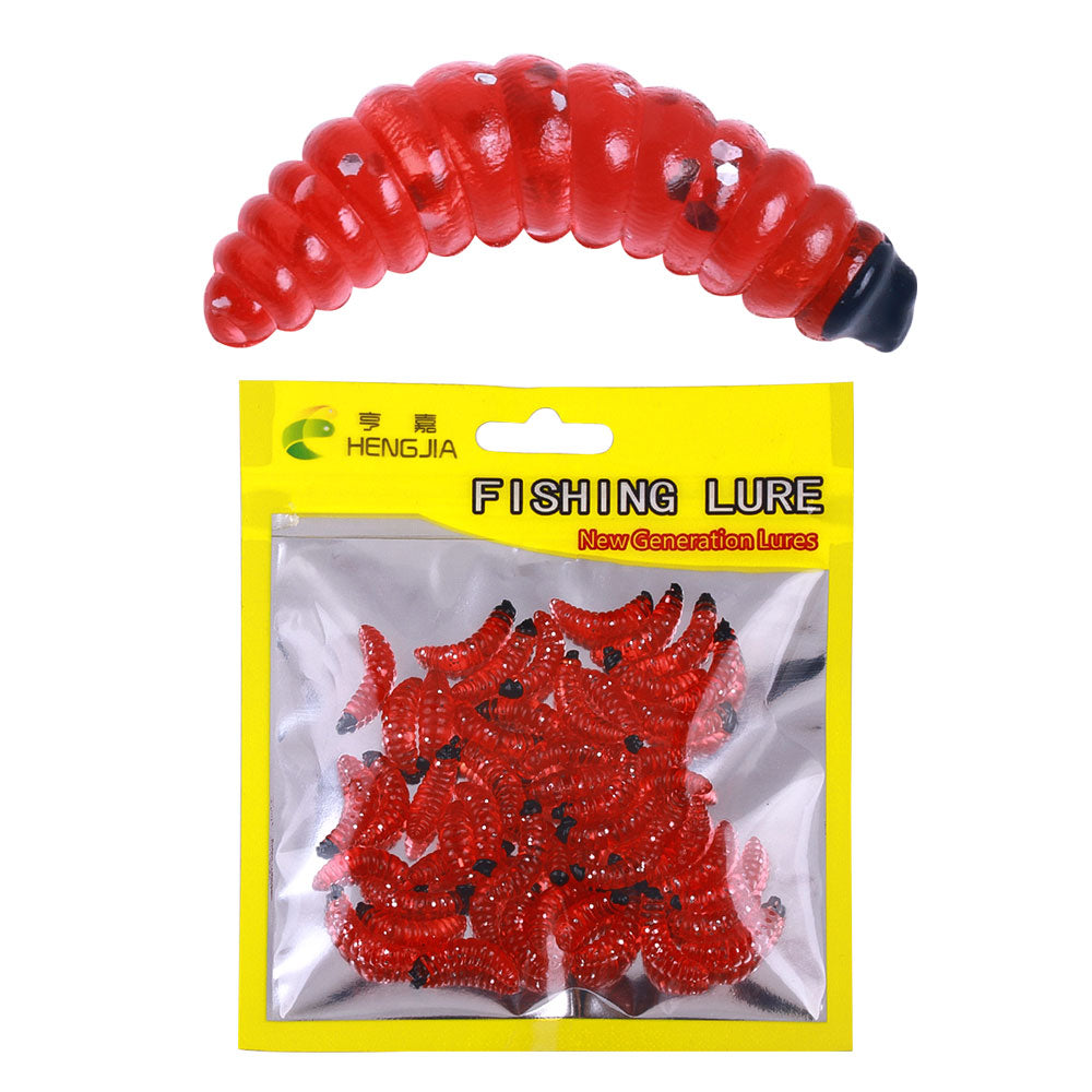 2.4CM Soft Worn Bait, 50pcs/bag