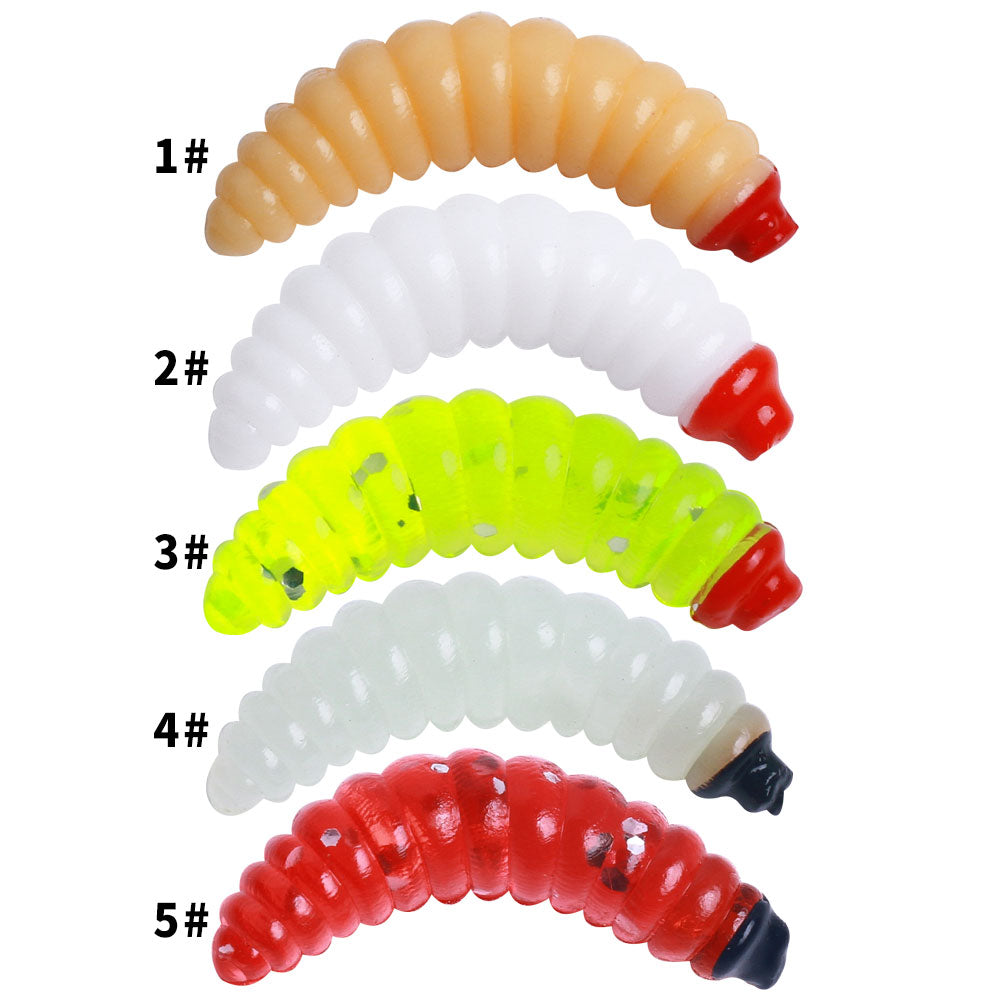 2.4CM Soft Worn Bait, 50pcs/bag