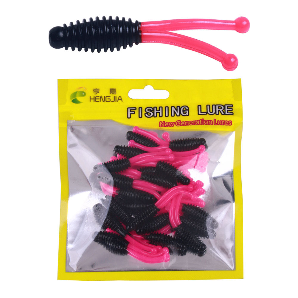 4cm Double Tail Soft Bait, 20pcs/bag