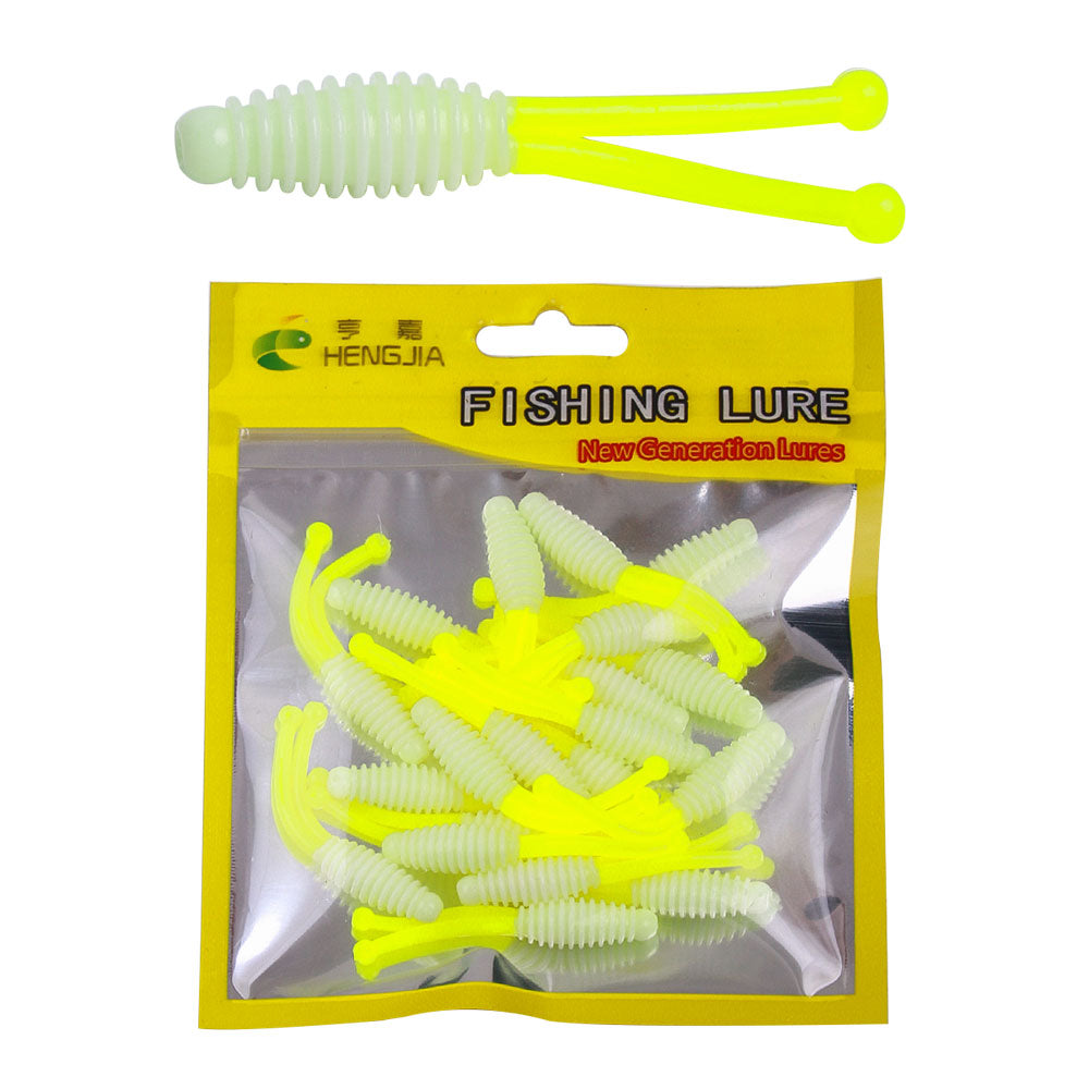 4cm Double Tail Soft Bait, 20pcs/bag