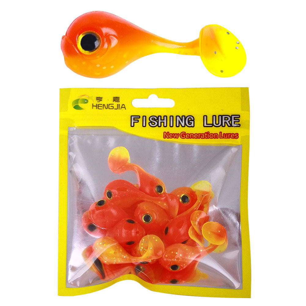 4.5cm Big Head Soft Lures, 10pcs/bag