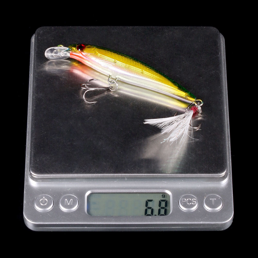 HENGJIA 9CM 6.7G Minnow Lure Bait 10pcs box set