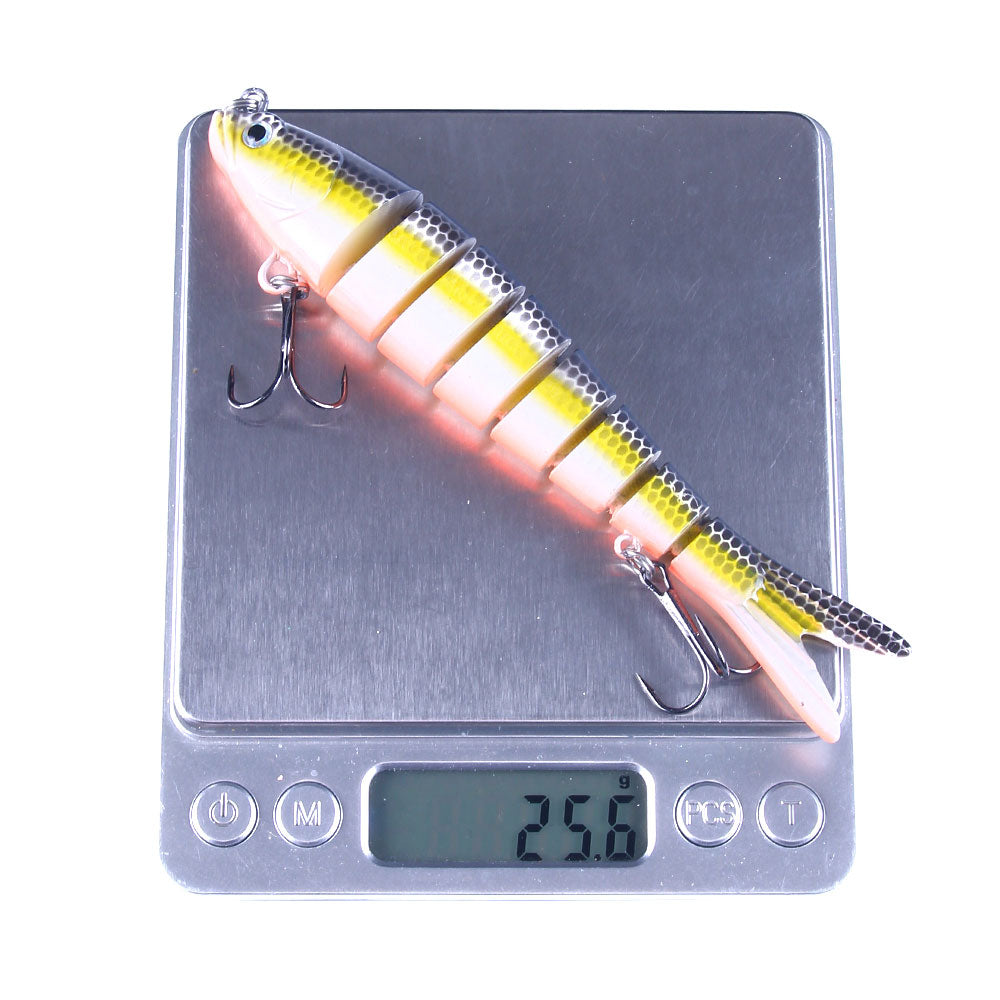 HENGJIA 13.7cm 27g 8 Segments Swimbait 5pcs/set for Bass Trout