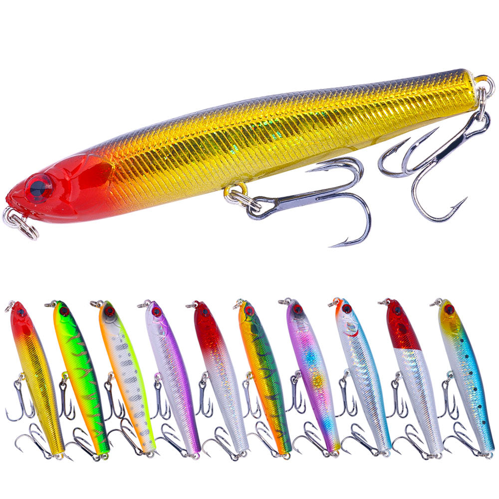 best chinese fishing lures 4G 5.5G 12G Pencil Popper LureLifelike Bass Fishing Lure Best Saving – Hengjia fishing gear