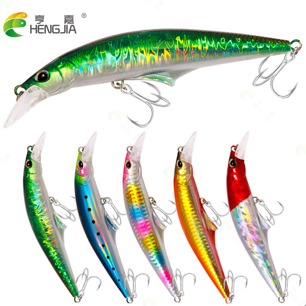 HENGJIA 139mmM 44.6g Hard Minnow Bait Sinking Large Hard Bait for Bass Trout Walleye Redfish