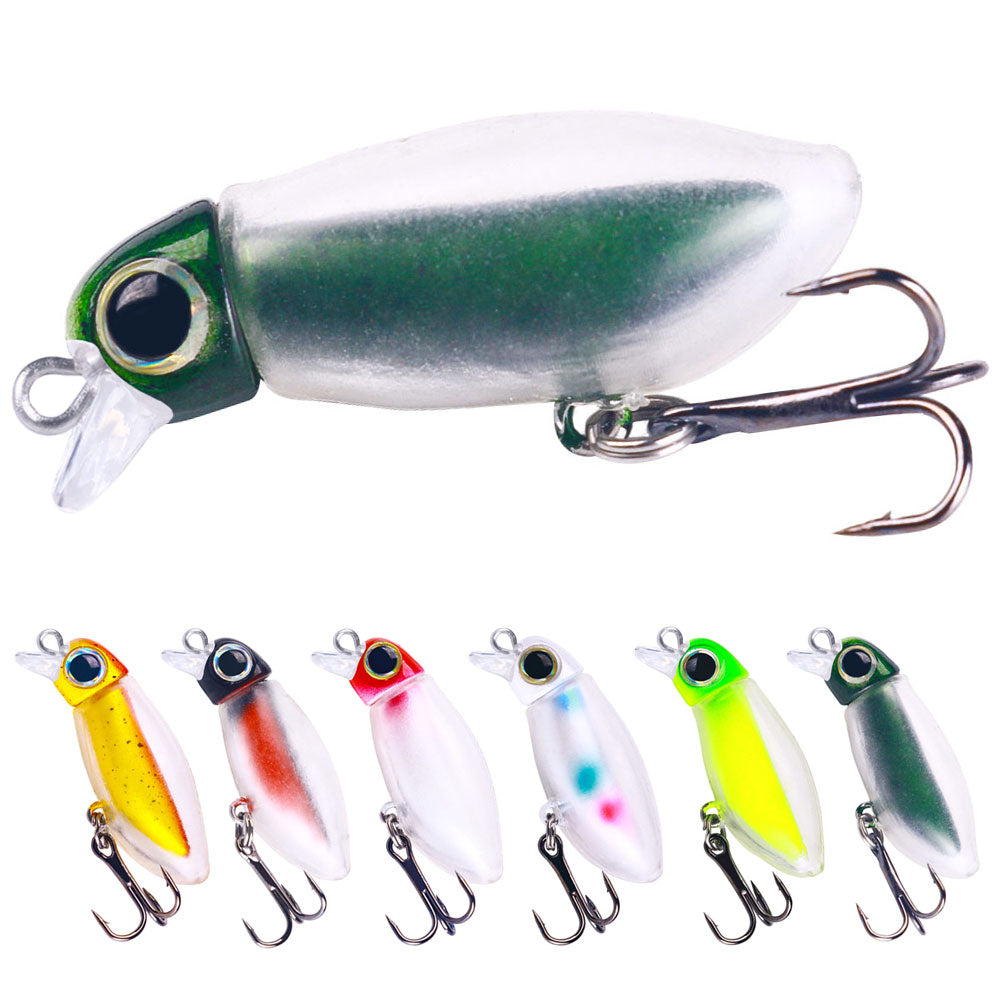 4CM 2.6G Soft Worm Topwater Lure Plastic Lures Pinfish Lures