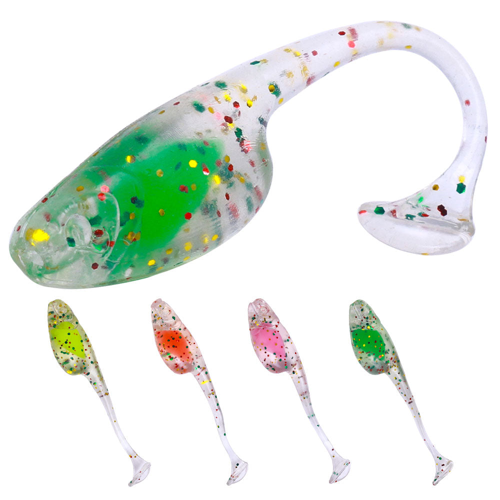 bulk plastic fishing lures New high quality soft lure small 5cm 0.7g small tadpole baits Worm Silicone Bulk Soft Plastic Fishing Lures Pesca Tpe Soft – Hengjia fishing gear