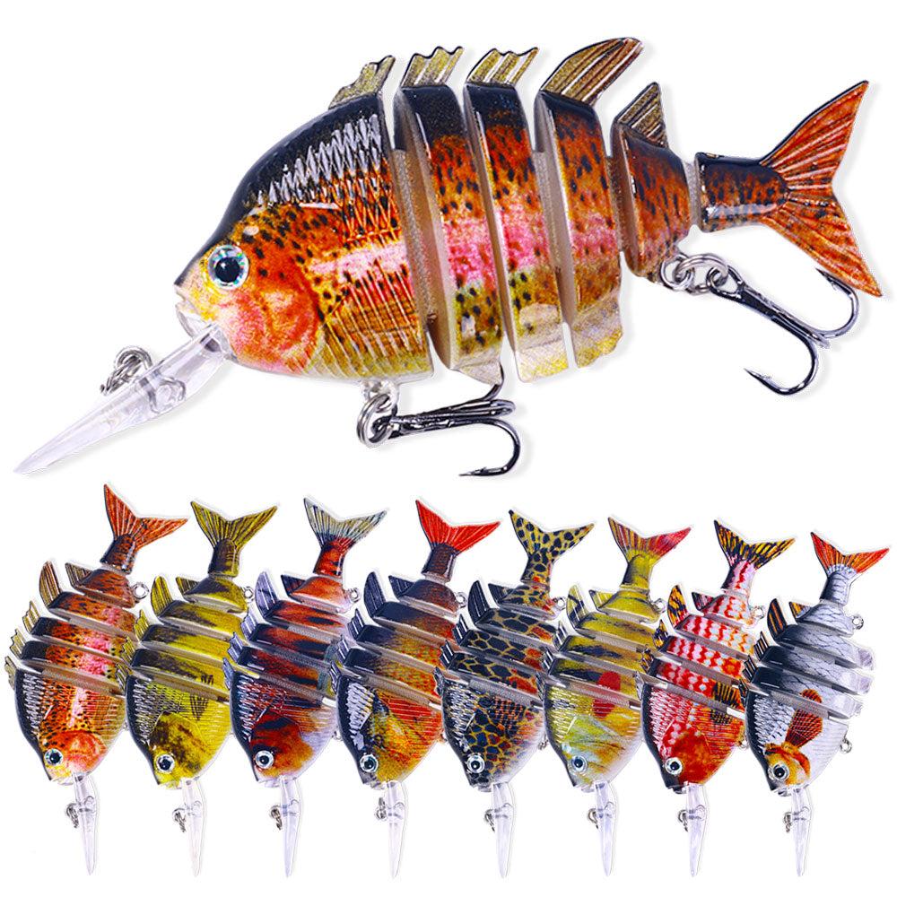 5.27'' 0.63oz 6-Segments Multi Jointed Bait Hard Plastic Fishing Lures Hengjia fishing gear 5.27'' 0.63oz 6-Segments Multi Jointed Bait Hard Plastic Fishing Lures Hengjia fishing gear