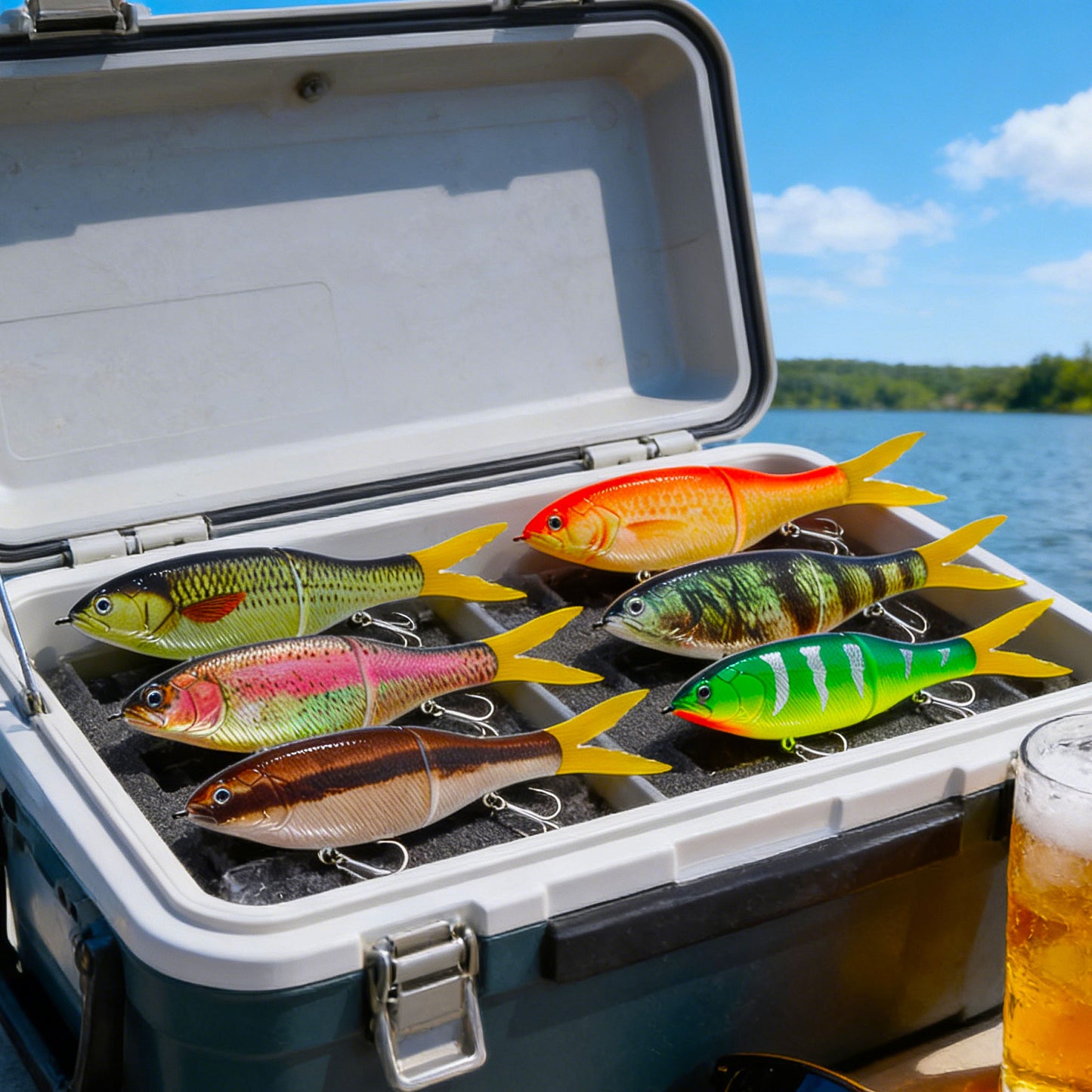 HENGJIA 17.3cm 41g Multi Jointed Fishing Lures Sinking Swimbait