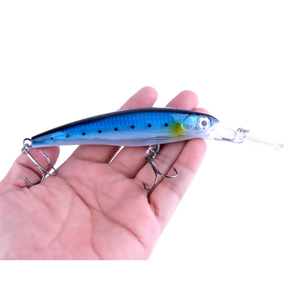 Diving-Minnow-Bait Hard-Lures-Plastic-Wobbler-Fishing-Tackle-HENGJIA