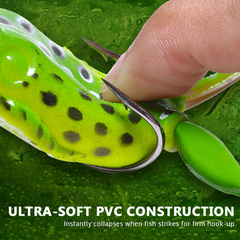 5.5CM 15.5G Topwater Frog Lure 5pcs/Set