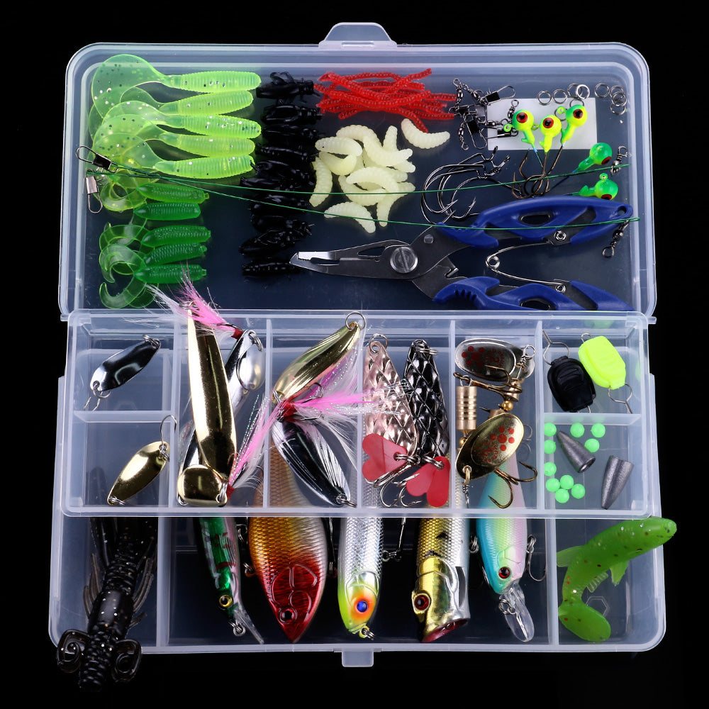 110PCS-Soft-Minnow-Popper-Fishing-Lures-Lead-Head-Jig-Hooks-HENGJIA