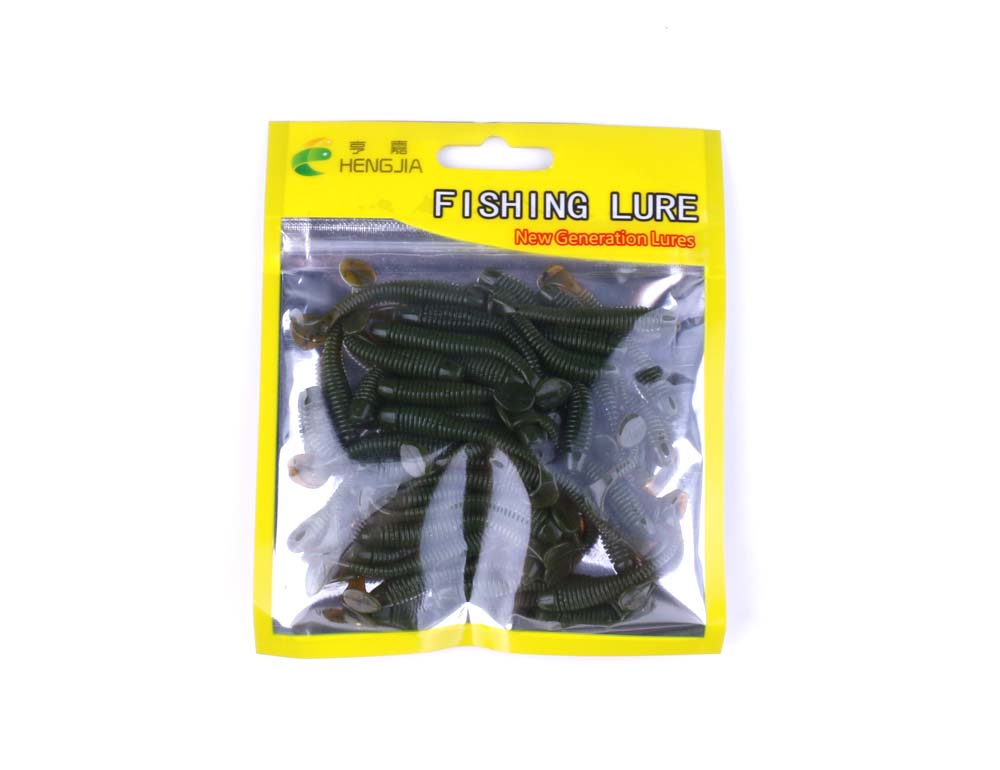 50pcs-Soft-Grubs-Bait-T-tailed-Earthworm-Maggots-Lures-HENGJIA