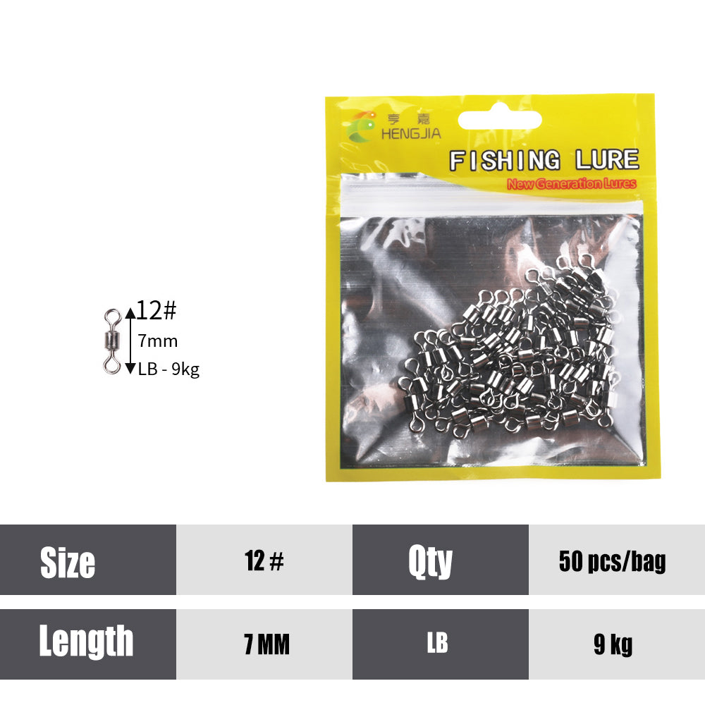 Ball Bearing Swivels Connector High Strength Stainless Steel Solid Welded Rings
