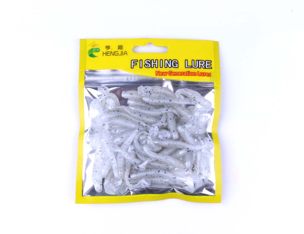 50pcs-Soft-Grubs-Bait-T-tailed-Earthworm-Maggots-Lures-HENGJIA