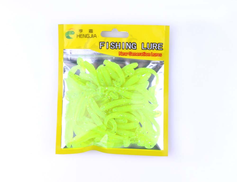 50pcs-Soft-Grubs-Bait-T-tailed-Earthworm-Maggots-Lures-HENGJIA