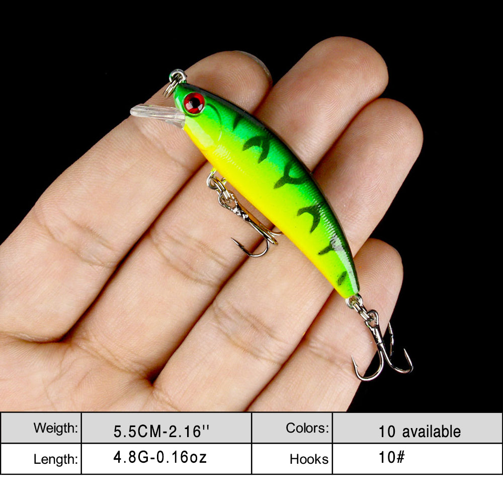 2.16'' 0.16oz Sinking Minnow Short Lip