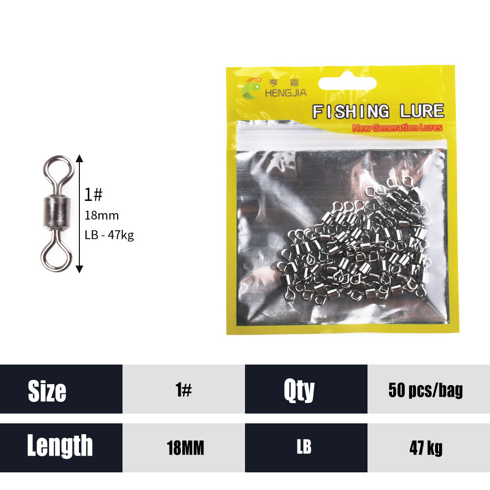 Ball Bearing Swivels Connector High Strength Stainless Steel Solid Welded Rings