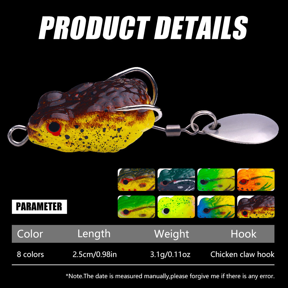 3.0G 3.4G 3.7G Topwater Mini Frog Lures
