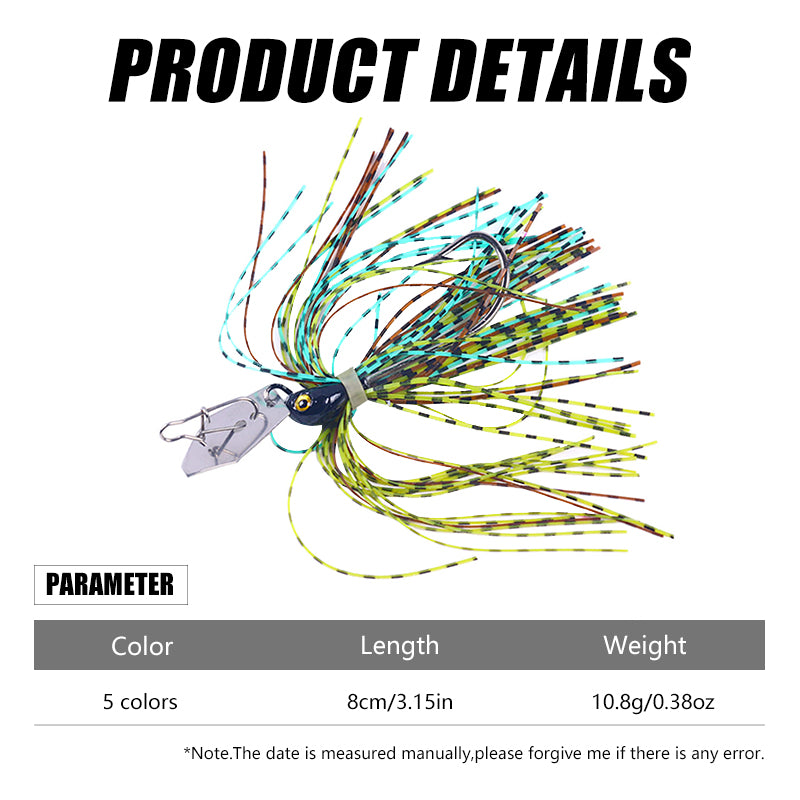 8CM 11.4G Bass Jigs with Swivel SB052