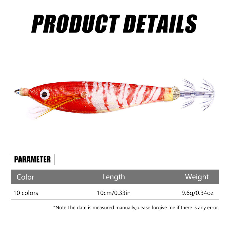 10CM 9.6G Luminous Squid Jig
