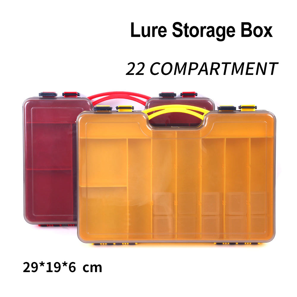 14 Compartments Fishing Lure Box for Minnow Shrimp Bait Metal