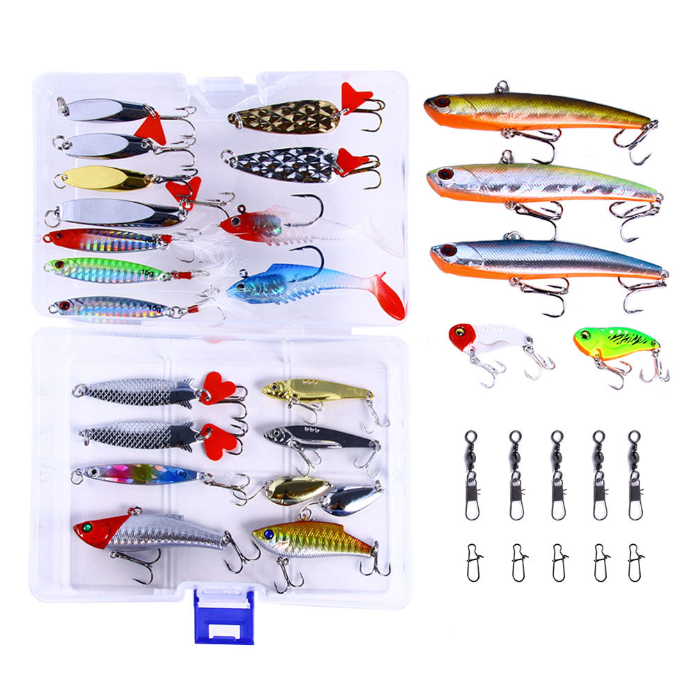best spinnerbait fishing lures Best Spinnerbait Buzz Bait Kits Soft & Hard Bait Lure Kit Fishing Tackle|HENGJIA Store – Hengjia fishing gear