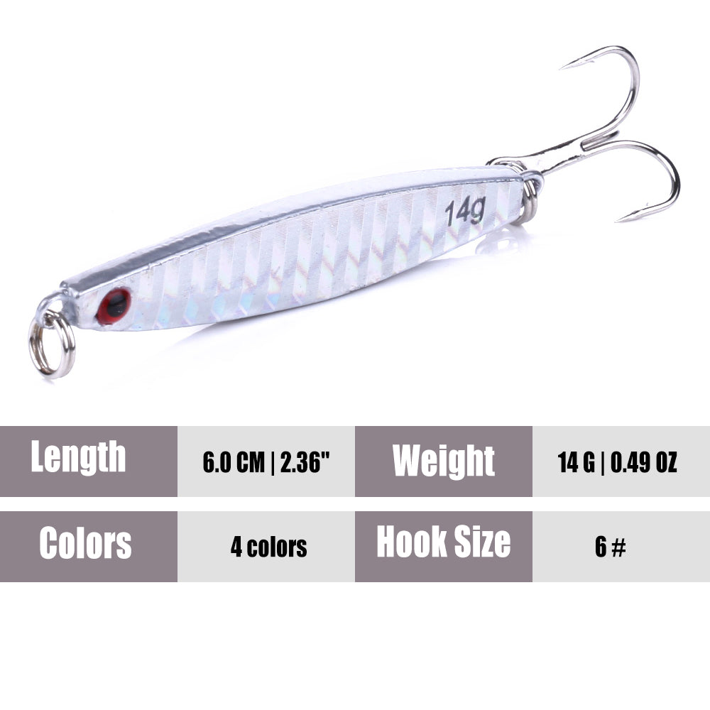 2.36'' 0.49oz Fish Jigs Metal Lead  Lures