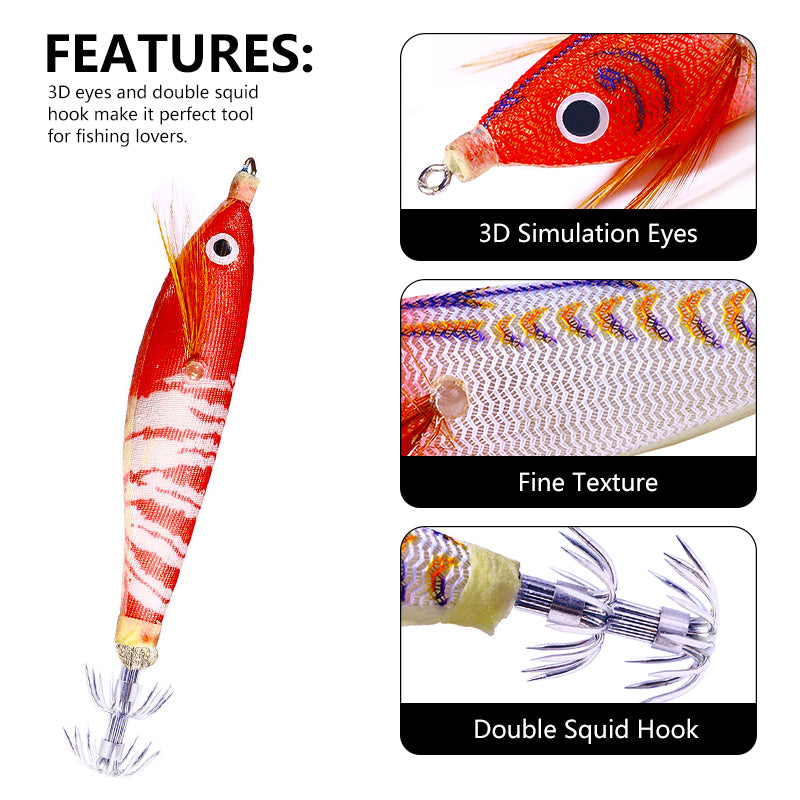 10CM 9.6G Luminous Squid Jig