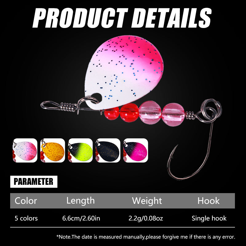 6.6CM 2.2G Metal Spinner Bait Lure