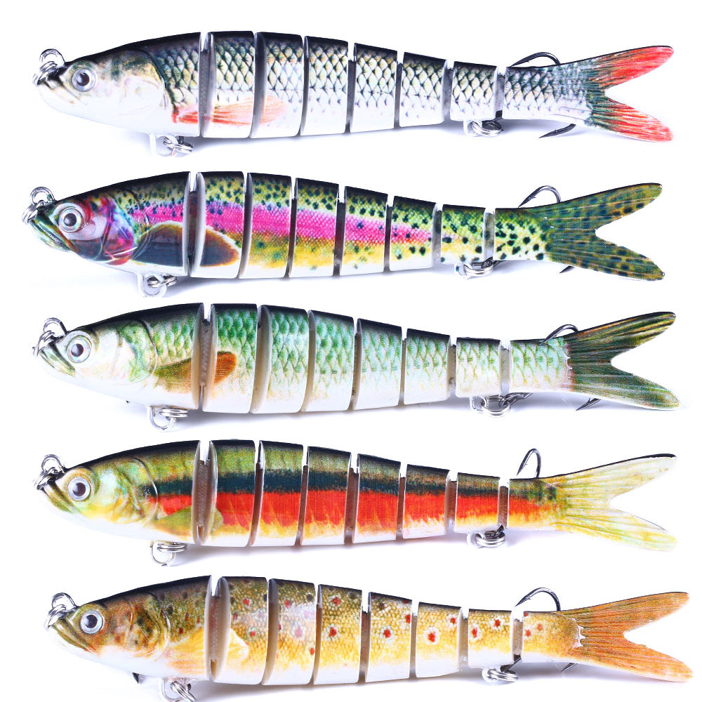 13.7cm 27g 8 Segments Swimbait 5pcs/set