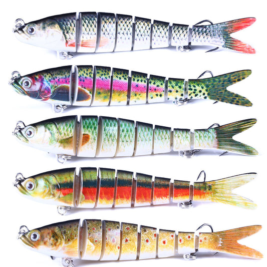 13.7cm 27g 8 Segments Swimbait 5pcs/set