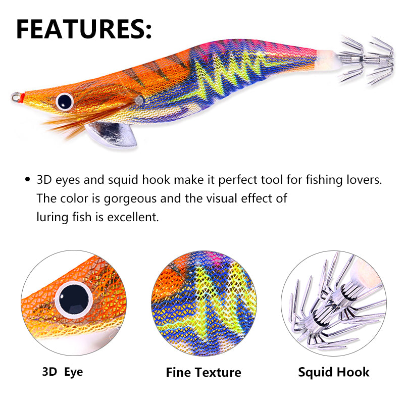 14CM 20G Luminous Squid Jigs 3.5#