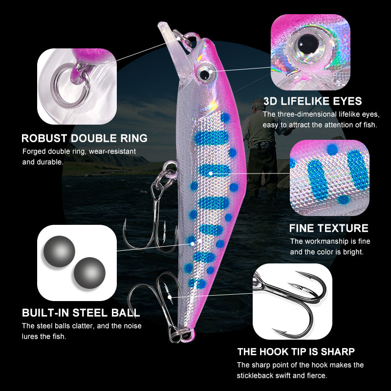 5.7CM 3.4G Long Casting Sinking Minnow