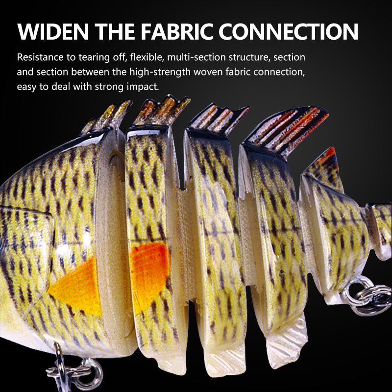 8CM 15G 6-Segments Multi Jointed Bait