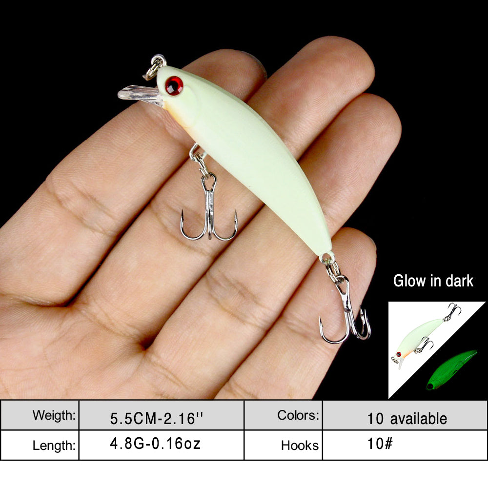 2.16'' 0.16oz Sinking Minnow Short Lip