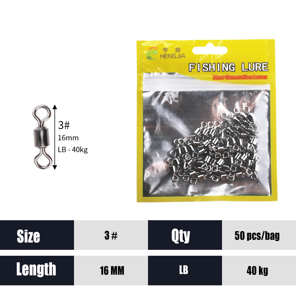 Ball Bearing Swivels Connector High Strength Stainless Steel Solid Welded Rings
