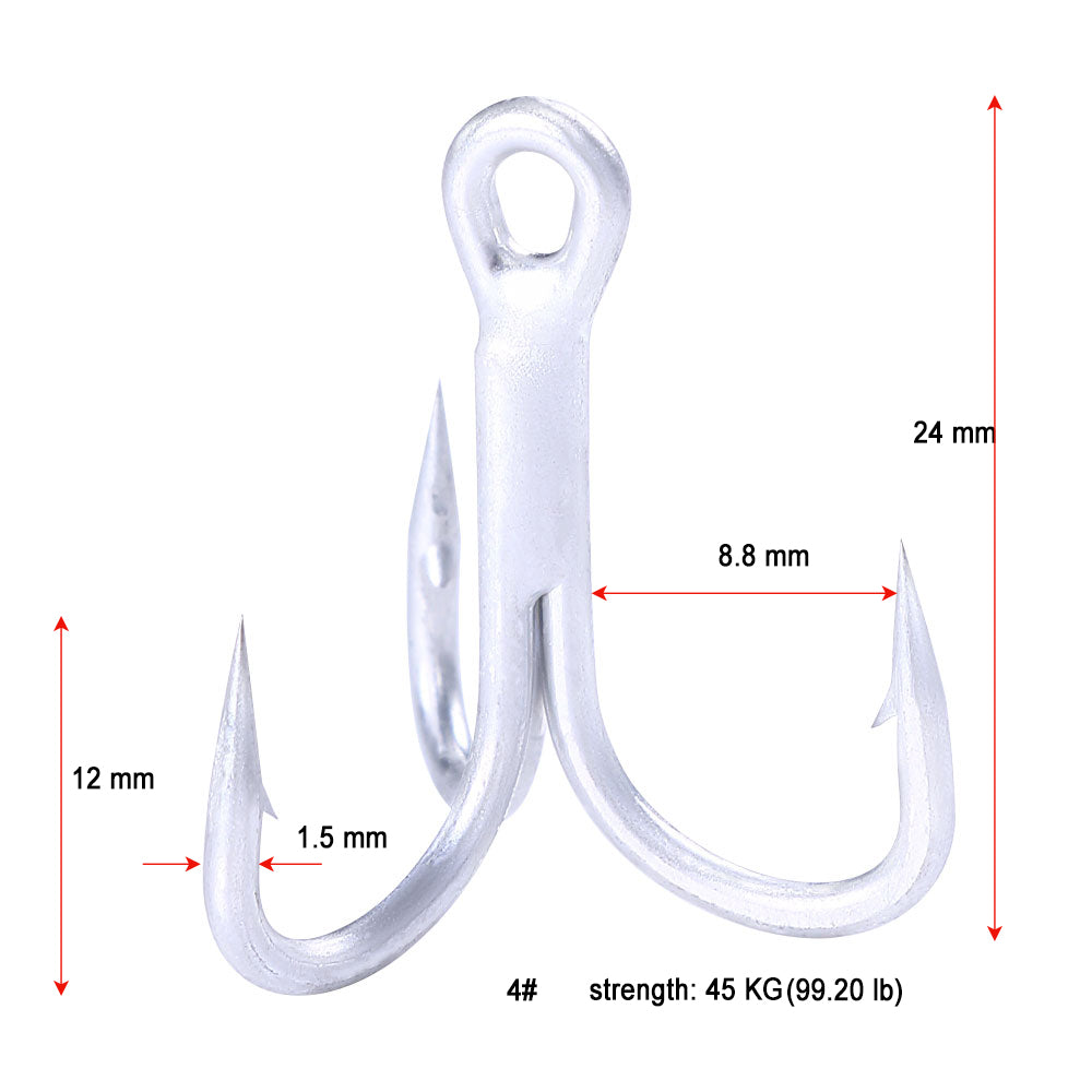 Treble Hooks Kits High Carbon Steel Hooks