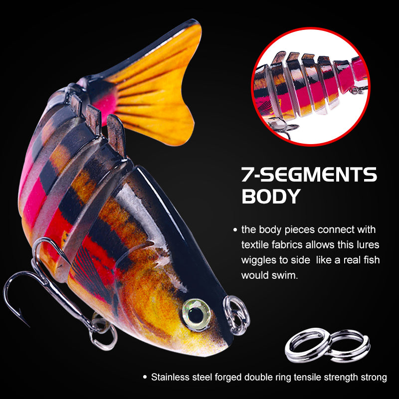 9.7CM 14.5G 7-Segments Multi Jointed Bait