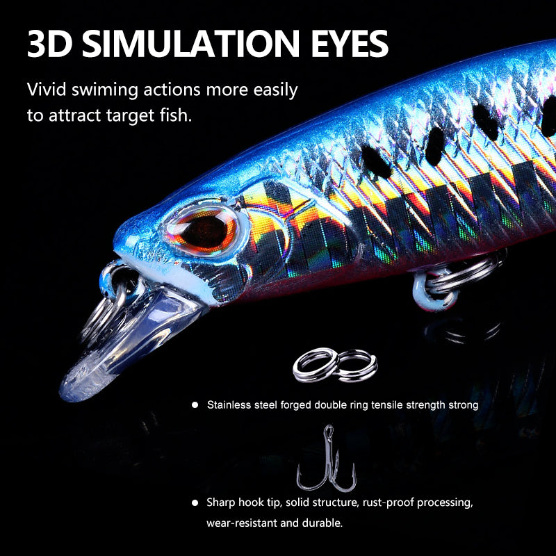 6.8CM 6.5G Long Casting Sinking Minnow Lure MI143