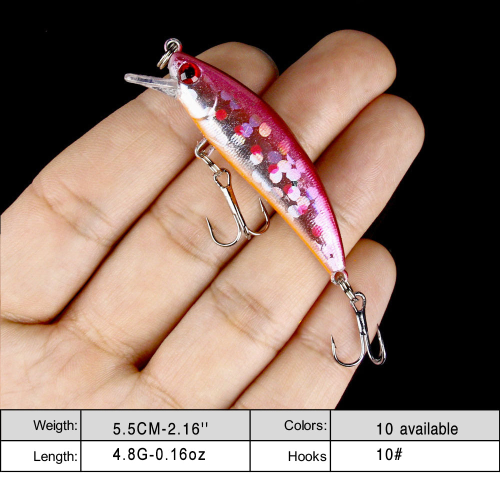2.16'' 0.16oz Sinking Minnow Short Lip