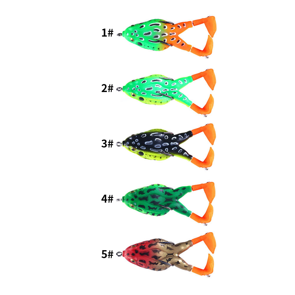 Double Propeller Frog Bait with Rotating Leg