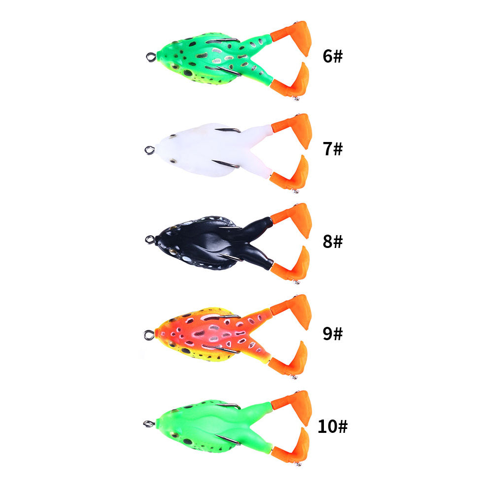 Double Propeller Frog Bait with Rotating Leg